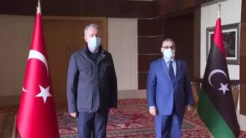 Akar, Libya Yüksek Devlet Konseyi Başkanı El Meşri ile görüştü Akar, Libya Yüksek Devlet Konseyi Başkanı El Meşri ile görüştü