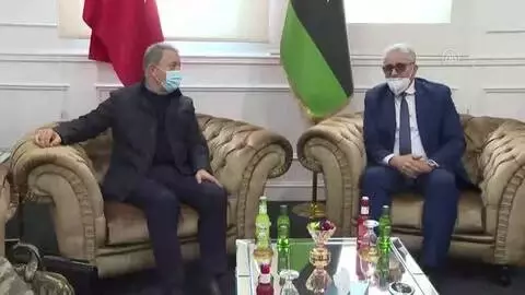 Milli Savunma Bakanı Akar, Libya İçişleri Bakanı Başağa ile görüştü Milli Savunma Bakanı Akar, Libya İçişleri Bakanı Başağa ile görüştü