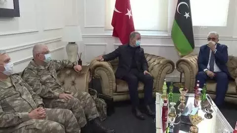 Milli Savunma Bakanı Akar, Libya İçişleri Bakanı Başağa ile görüştü Milli Savunma Bakanı Akar, Libya İçişleri Bakanı Başağa ile görüştü