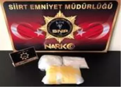 Siirt'te 1 kilo 670 gram metamfetamin ele geçirildi Siirt'te 1 kilo 670 gram metamfetamin ele geçirildi