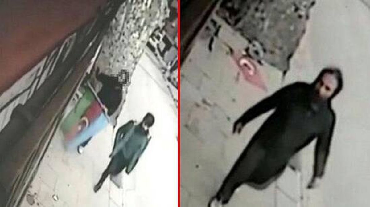 Beykoz'da Türk bayrağını yere atan şüpheli yakalandı! O anlar kamerada