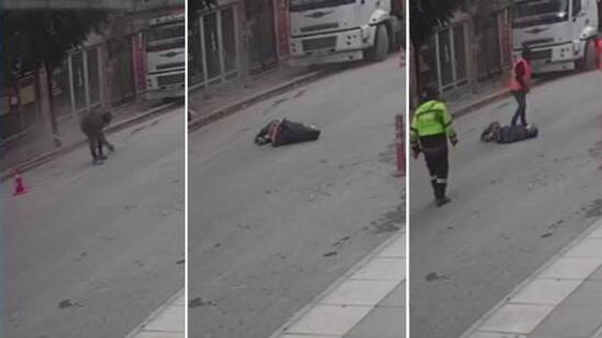 Elazığ'daki 5,3 büyüklüğündeki deprem esnasında bir kişi pencereden aşağı atladı