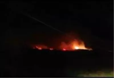 Hatay'da çıkan yangını söndürme çalışmaları sürüyor Hatay'da çıkan yangını söndürme çalışmaları sürüyor