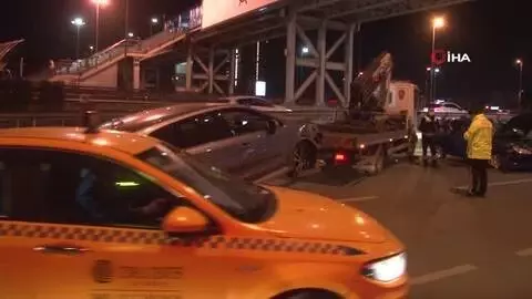 Mecidiyeköy'de zincirleme kaza: 2 yaralı