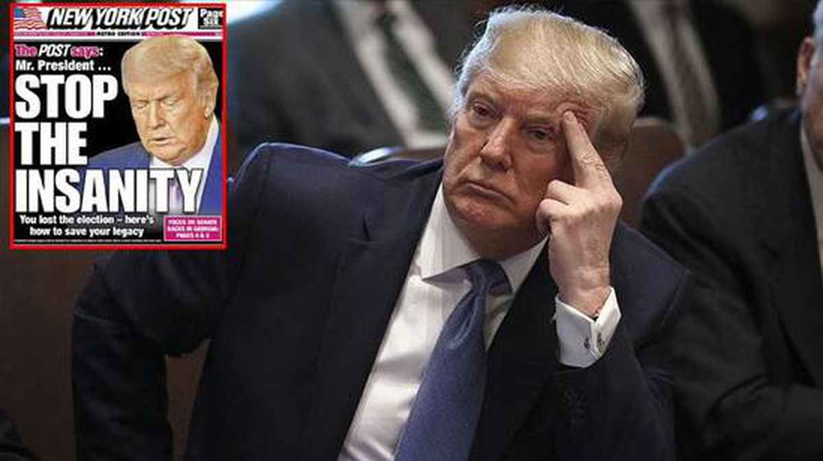 Trump'ı destekleyen gazete 'Deliliği bırak' manşetiyle çıktı