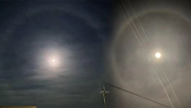 The 'lunar ring' seen in many provinces after the earthquake made citizens anxious