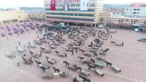 Keşan'da atlar artık yük taşımayacak Keşan'da atlar artık yük taşımayacak