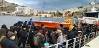 200'ün üzerinde göçmeni taşıyan gemi yakalandı