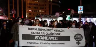 Kadıköy'de kadın cinayetleri protestosu