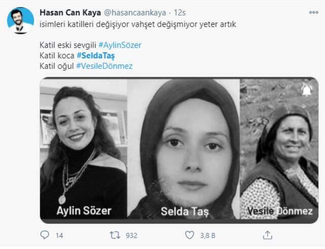 Tüm Türkiye'nin yüreği kan ağlıyor; 24 saat içinde 3 kadın cinayete kurban gitti