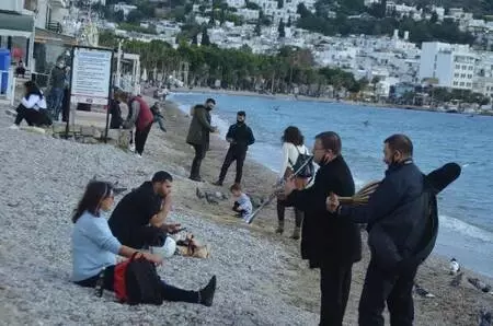 Bodrum'da yılın son gününde hareketli saatler yaşanıyor