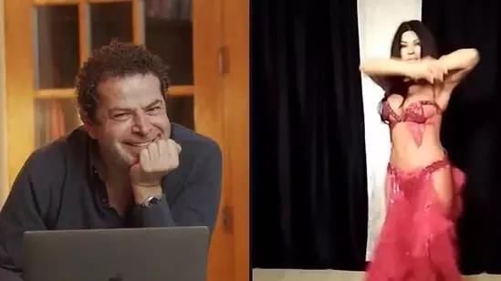 Cüneyt Özdemir, YouTube kanalında yılbaşı özel yayınına dansöz çıkardı Cüneyt Özdemir, YouTube kanalında yılbaşı özel yayınına dansöz çıkardı