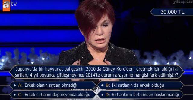 Kim Milyoner Olmak İster Emel Müftüoğlu 30 bin tl sorusu cevabı nedir? 31 Aralık Kim Milyoner Olmak İster 30 Bin TL'lik soru!