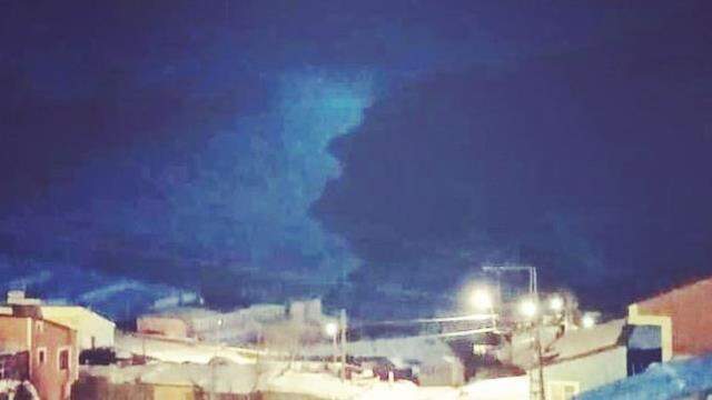 Ardahan Damal'da aralık ayında Atatük silüeti görüldü