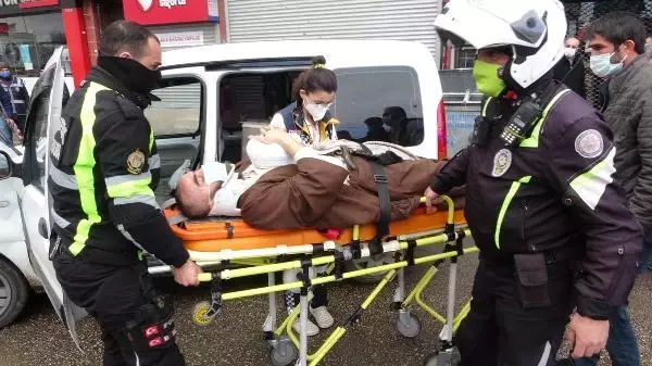 Uygulama noktasında zincirleme kaza: 2 yaralı Uygulama noktasında zincirleme kaza: 2 yaralı