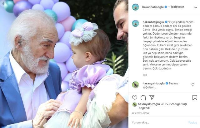 Hakan Hatipoğlu'nun dedesi 93 yaşında koronavirüs nedeniyle hayatını kaybetti
