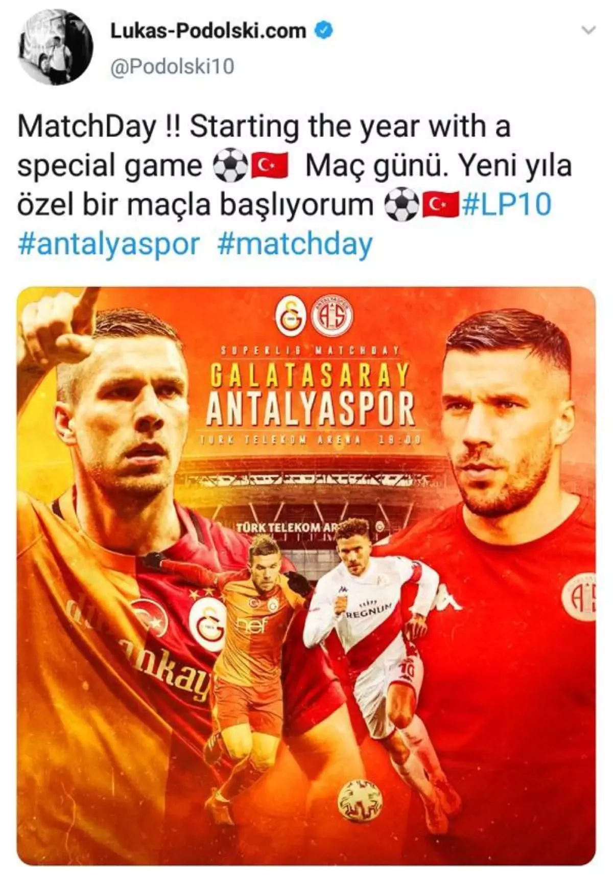 Podolski'ye taraftar tepkisi