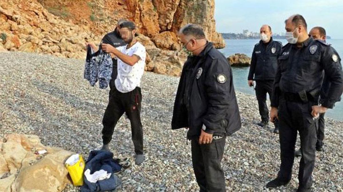 Balık tutmak için falezleri tercih eden genci görenler, intihar teşebbüsü ihbarında bulundu