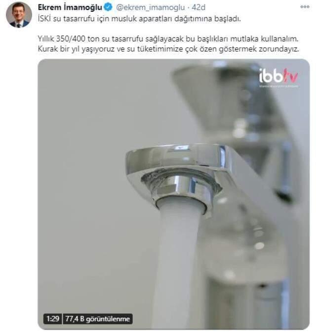 İBB, barajların alarm vermesinin ardından su tasarrufu için ücretsiz aparat dağıtmaya başladı İBB, barajların alarm vermesinin ardından su tasarrufu için ücretsiz aparat dağıtmaya başladı