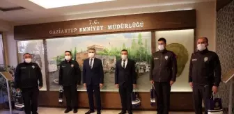 Gaziantep'te yılbaşı gecesi el yapımı patlayıcı ele geçiren ekip ödüllendirildi