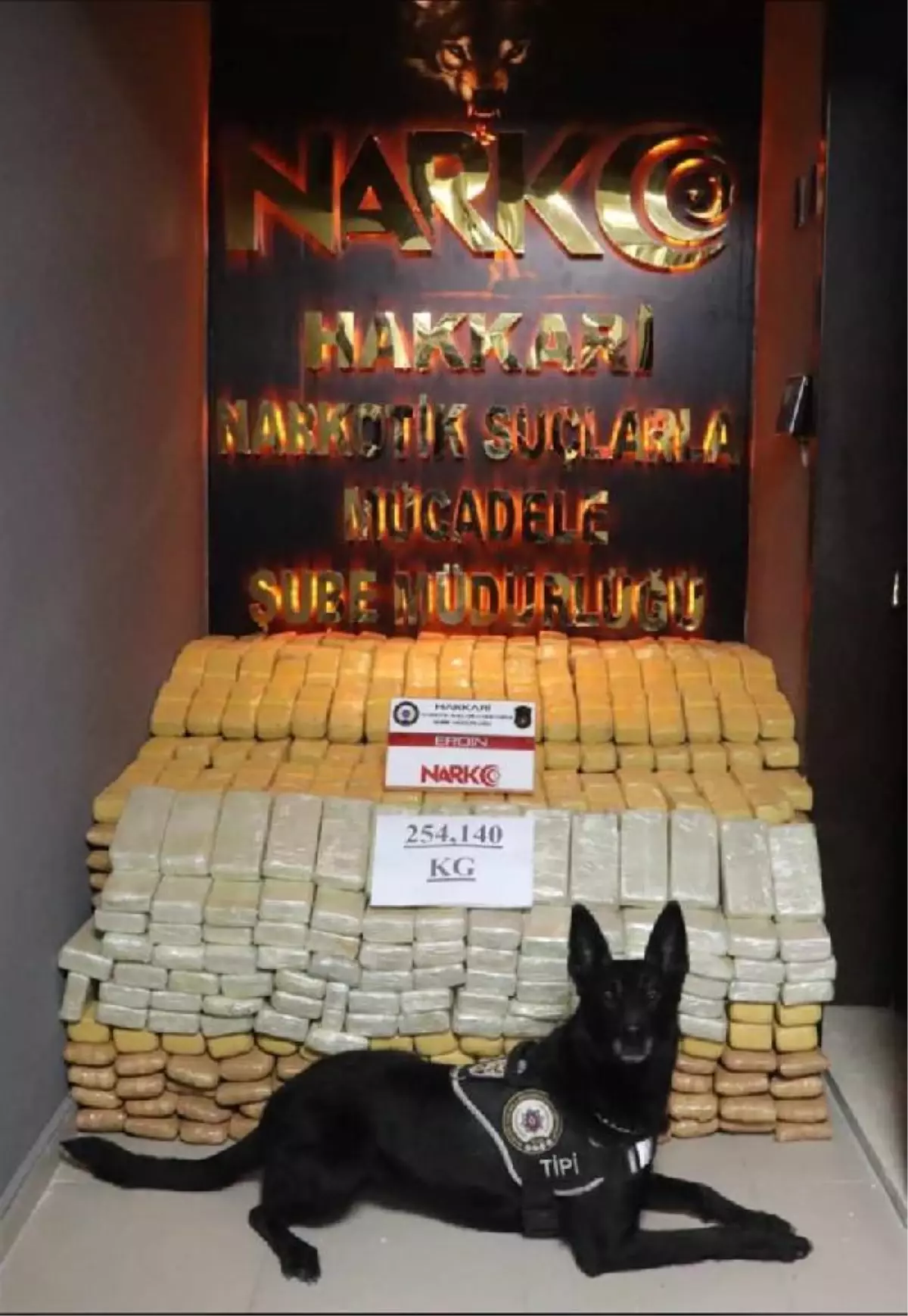 Park halindeki kamyonun kasasında 254 kilo eroin ele geçirildi