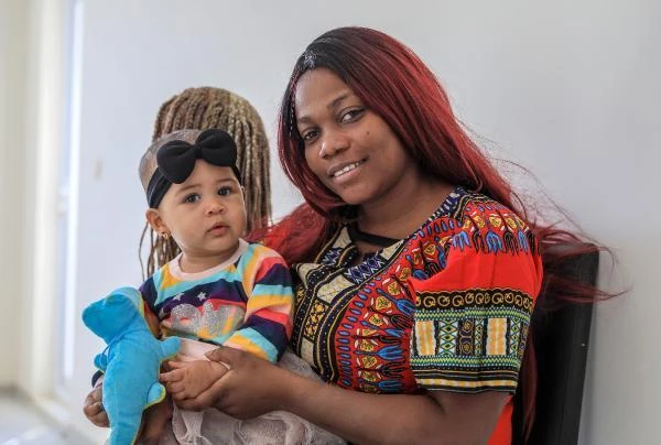 Eşinden boşanan Kongolu Marlene'in bebeğiyle yaşam mücadelesi