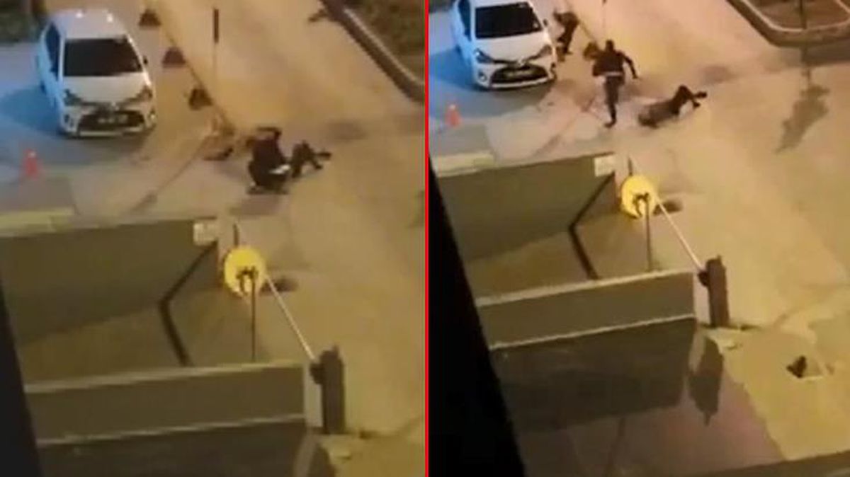 Polisin başına telsizle defalarca vurmuştu! Dehşet veren görüntüler ortaya çıktı