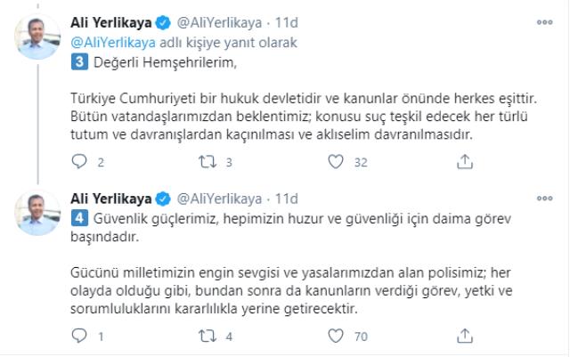 Son Dakika! İstanbul Valisi Ali Yerlikaya: Beşiktaş ve Sarıyer ilçelerinde her türlü toplantı, gösteri, yürüyüş yasaklandı