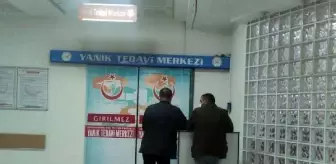 Akaryakıt istasyonunda çıkan yangında 2 işçinin alevler içinde kalması kamerada (2)