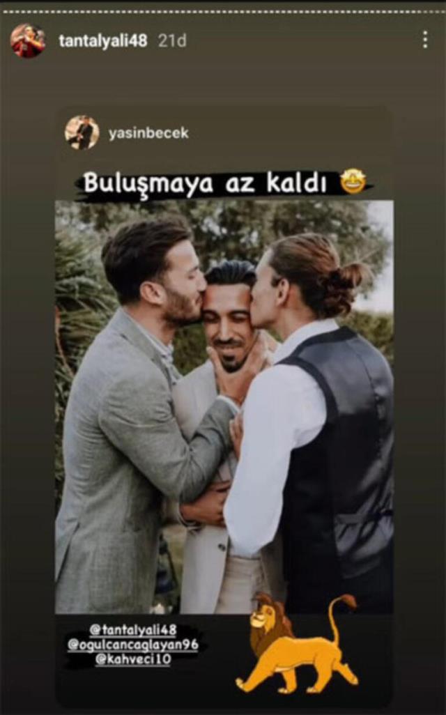 İrfan Can Kahveci sharing by Taylan Antalyalı excited Galatasaray fans