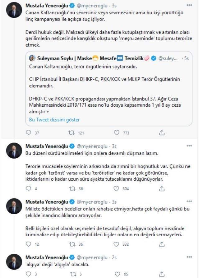DEVA Partisi'nden Soylu'ya Kaftancıoğlu tepkisi: Açıkça suç işliyor DEVA Partisi'nden Soylu'ya Kaftancıoğlu tepkisi: Açıkça suç işliyor
