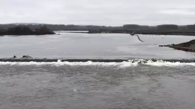 Meriç Nehri debisi son ayların en yüksek seviyesine yükseldi Meriç Nehri debisi son ayların en yüksek seviyesine yükseldi