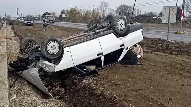 Ödemiş'te trafik kazası: 1 yaralı Ödemiş'te trafik kazası: 1 yaralı
