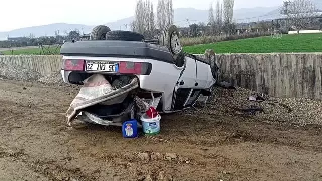 Ödemiş'te trafik kazası: 1 yaralı Ödemiş'te trafik kazası: 1 yaralı