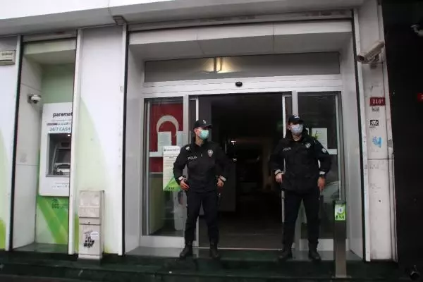 Şişli'de bankaya giren hırsızlar elektrikli ısıtıcı çaldı (1)