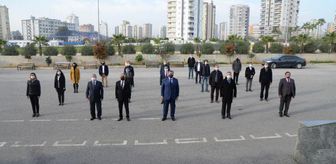 Mersin'de okullarda bayrak töreni