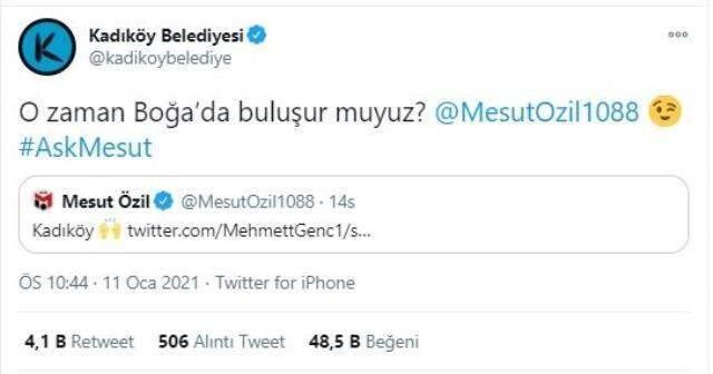 The municipality's response to Mesut Özil's response in Kadıköy: Will we meet in Taurus?