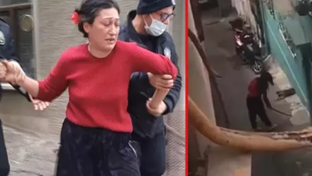 Üstlerine kaynar su döküp sopayla saldıran kadın mahalleyi çileden çıkardı! Çöpünü çıkarmaya korkan var Üstlerine kaynar su döküp sopayla saldıran kadın mahalleyi çileden çıkardı! Çöpünü çıkarmaya korkan var