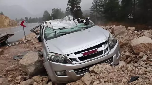 Akseki'de takla atan cipin sürücüsü yaralandı