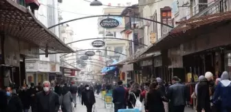 Gaziantep'te soğuk havaya rağmen çarşılar doldu