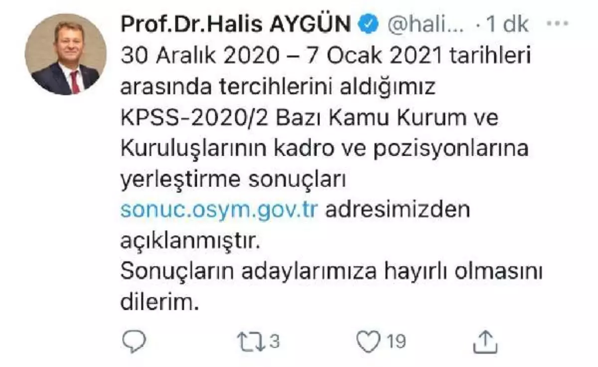 KPSS yerleştirme sonuçları açıklandı