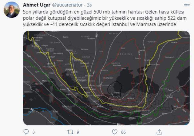 Meteoroloji'den İstanbul'da başlayan kar yağışıyla ilgili heyecanlandıran paylaşım: 10-20 santim kar geliyor