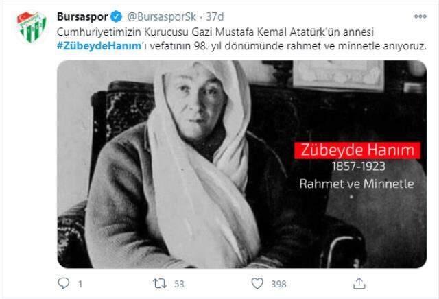 Mustafa Kemal Atatürk'ün annesi Zübeyde Hanım unutulmadı: Bir anne tüm dünyayı değiştirebilir