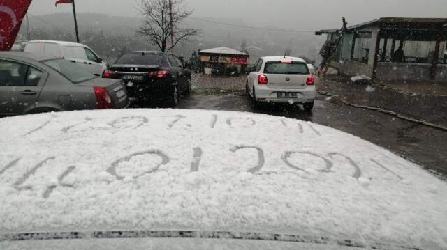 Last minute!  The expected snowfall in Istanbul started on the Anatolian side