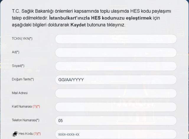 15 Ocak bugün son gün! HES Kodu eşleştirme nasıl yapılır? İstanbulkart HES kodu eşleştirme linki! HES kodu tanımlama nasıl yapılır?