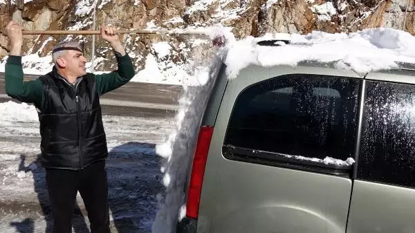 Beyaza bürünen Zigana Dağı'nda seyirlik manzara Beyaza bürünen Zigana Dağı'nda seyirlik manzara