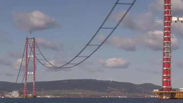 ÇANAKKALE - 1915 Çanakkale Köprüsü'nde kedi yolu çalışmaları tamamlandı