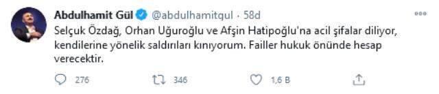 Son dakika politika: Adalet Bakanı Gül'den, saldırıya uğrayan Özdağ, Uğuroğlu ve Hatipoğlu'na acil şifa dileği Son dakika politika: Adalet Bakanı Gül'den, saldırıya uğrayan Özdağ, Uğuroğlu ve Hatipoğlu'na acil şifa dileği