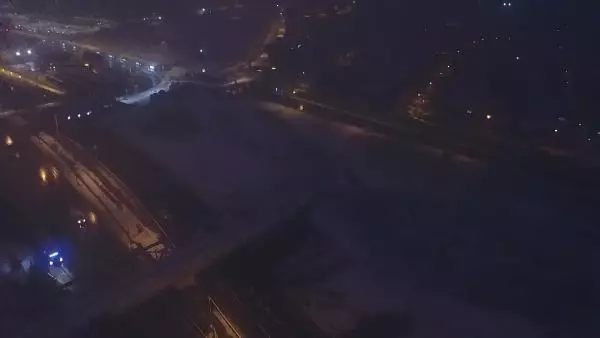 Beyaza bürünen Büyükçekmece havadan görüntülendi Beyaza bürünen Büyükçekmece havadan görüntülendi