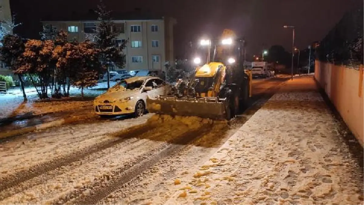 Çanakkale'de kar yağışı başladı (3)